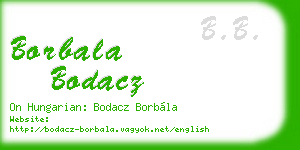 borbala bodacz business card